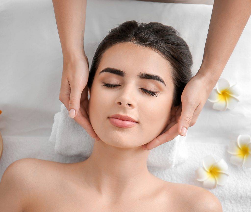 Woman receiving Photofacial, RAsaderm Skin care