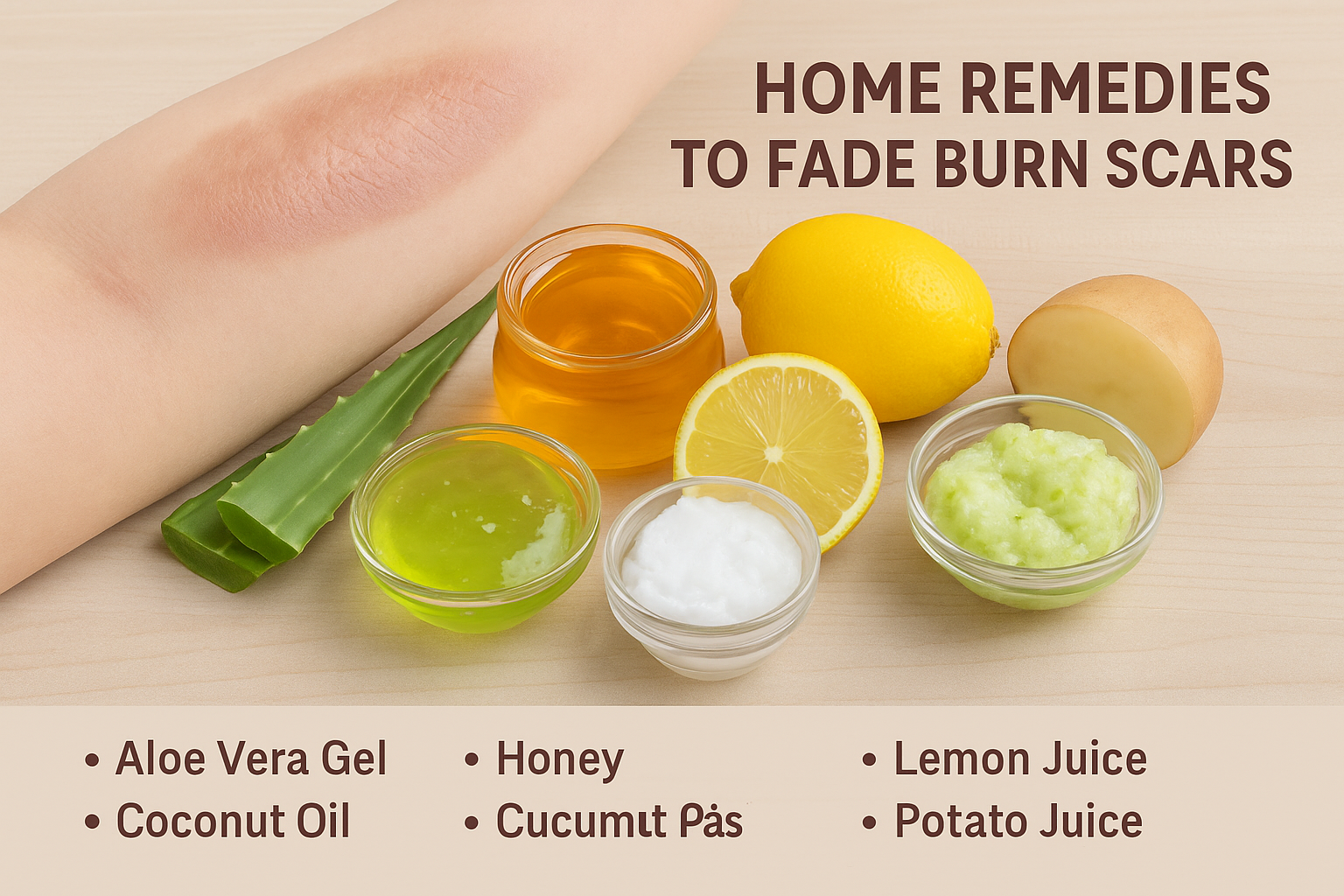 Home Remedies to Fade Burn Scars