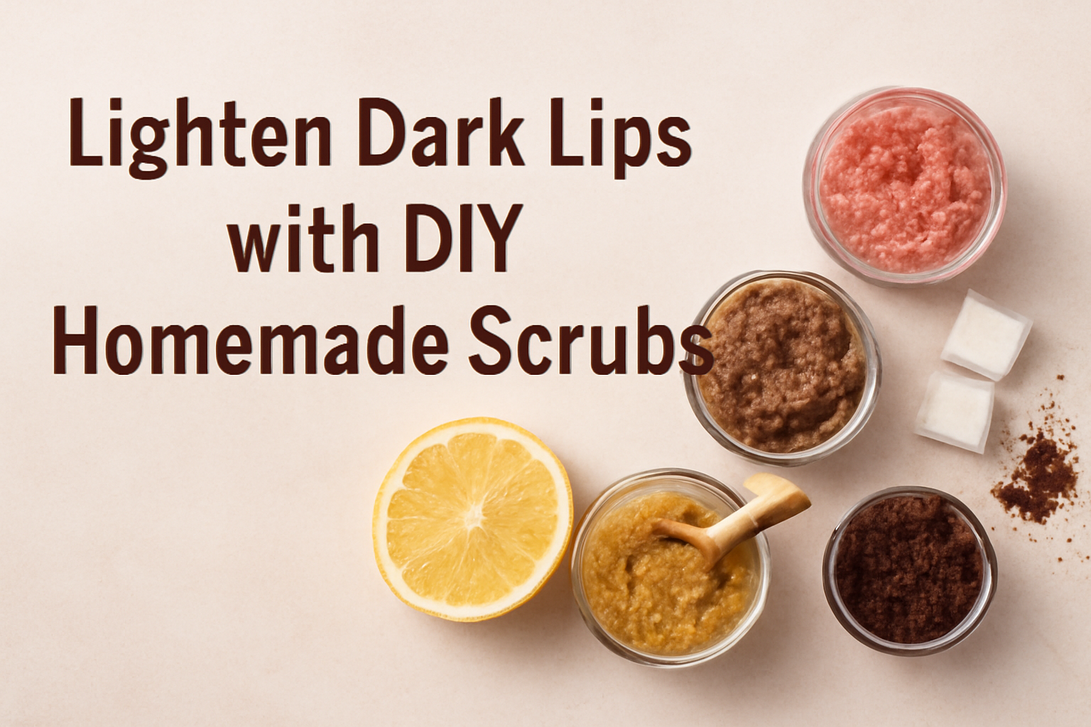 Lighten Dark Lips with DIY Homemade Scrubs