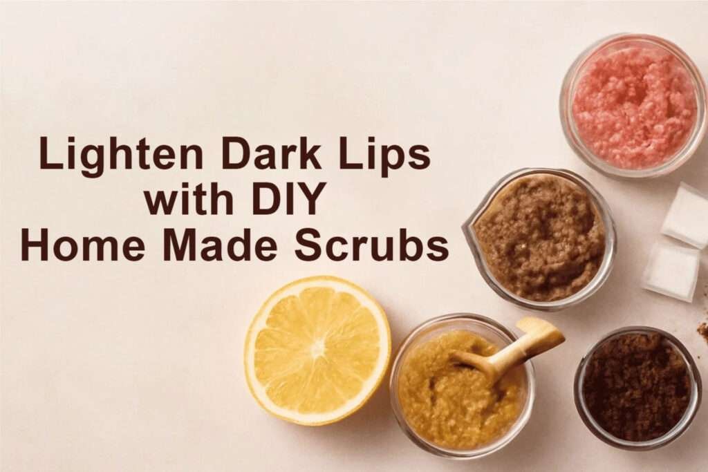 lighten dark lips with diy